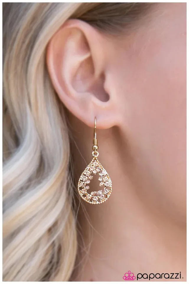 Paparazzi Earring ~ The Princess Diaries - Gold