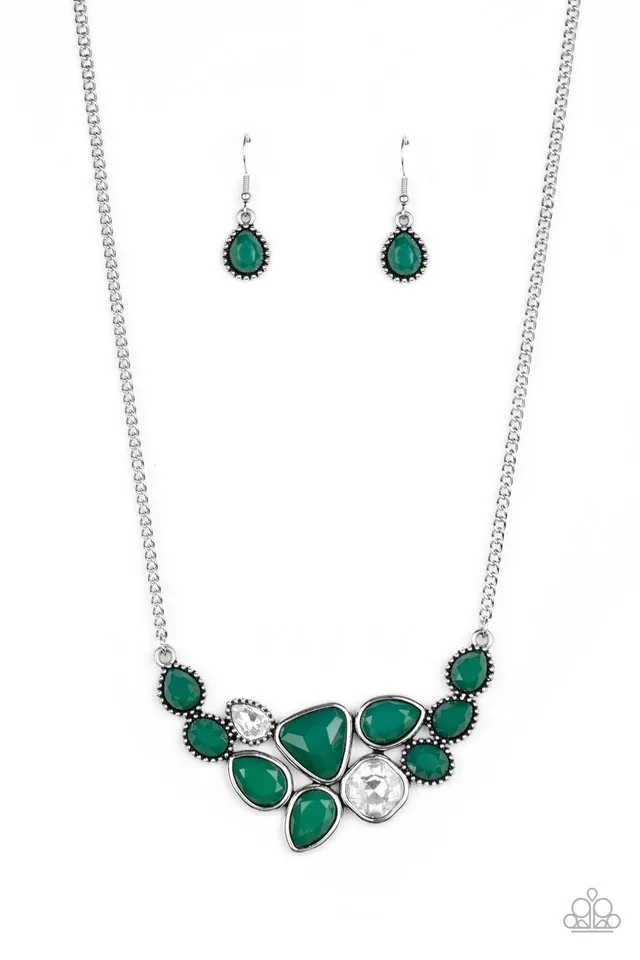 Paparazzi Necklace ~ Breathtaking Brilliance - Green