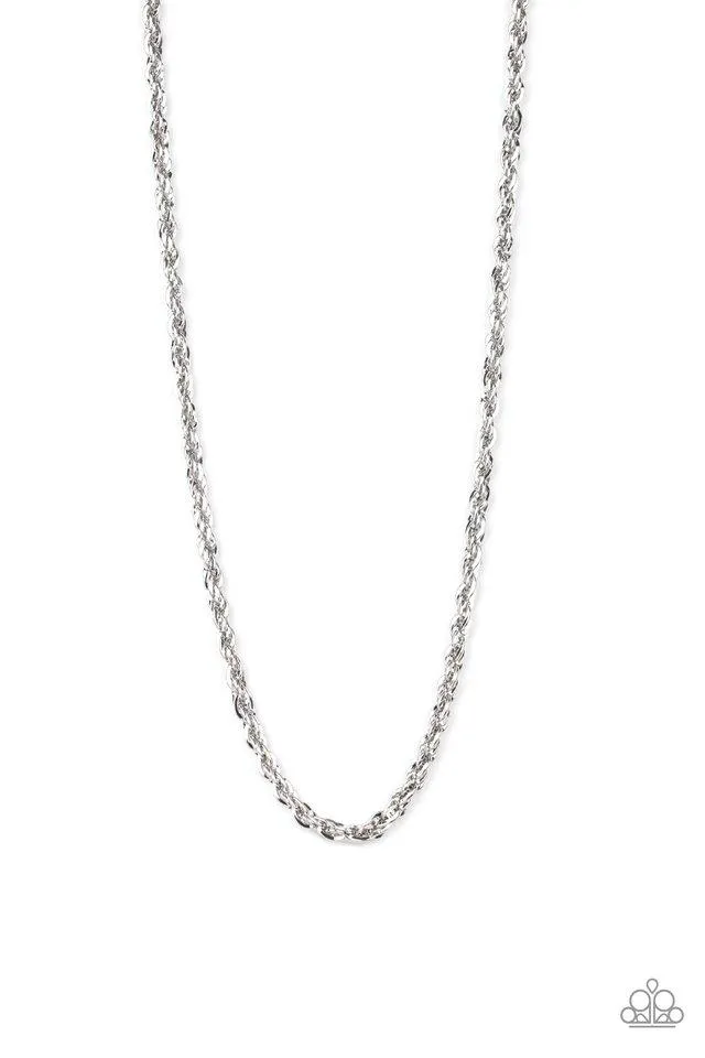 Paparazzi Necklace ~ Instant Replay - Silver