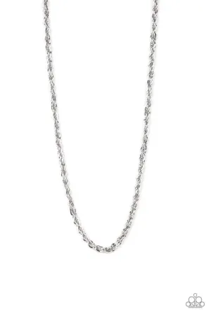 Paparazzi Necklace ~ Instant Replay - Silver