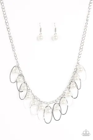 Paparazzi Necklace ~ Party Princess - White