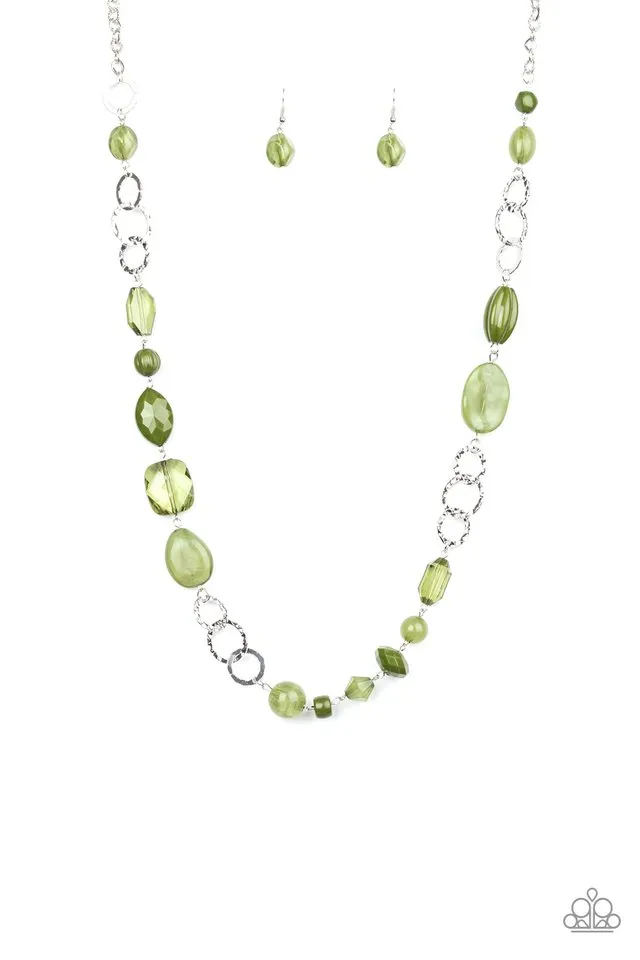 Paparazzi Necklace ~ Prismatic Paradise - Green