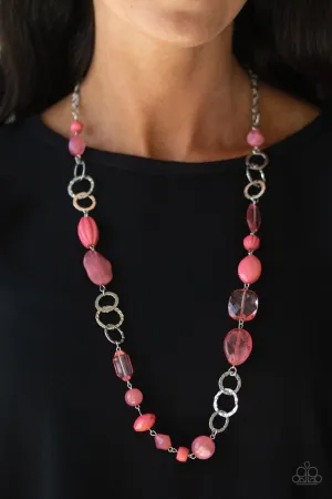 Paparazzi Necklace ~ Prismatic Paradise - Pink