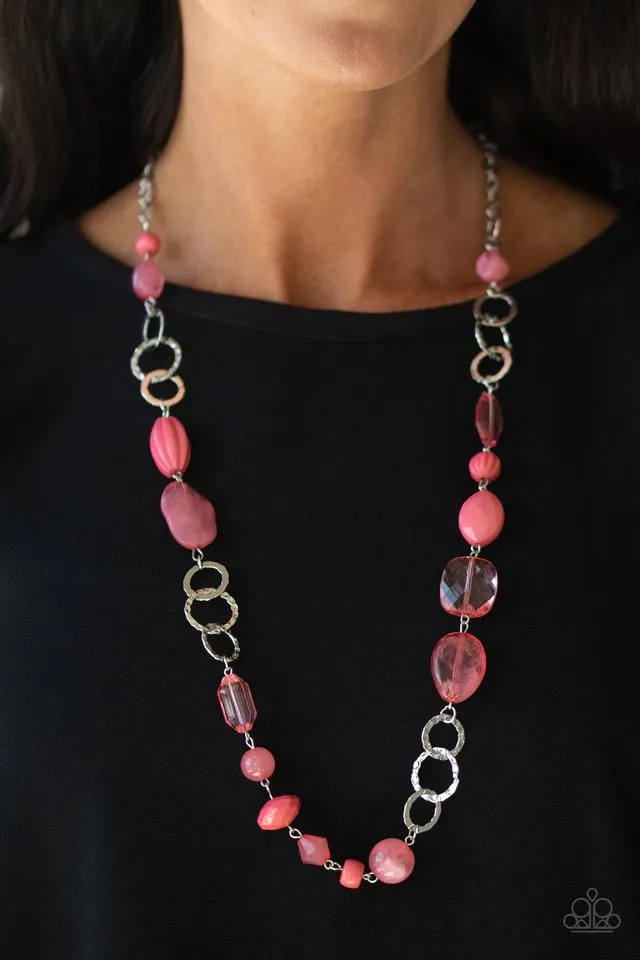 Paparazzi Necklace ~ Prismatic Paradise - Pink