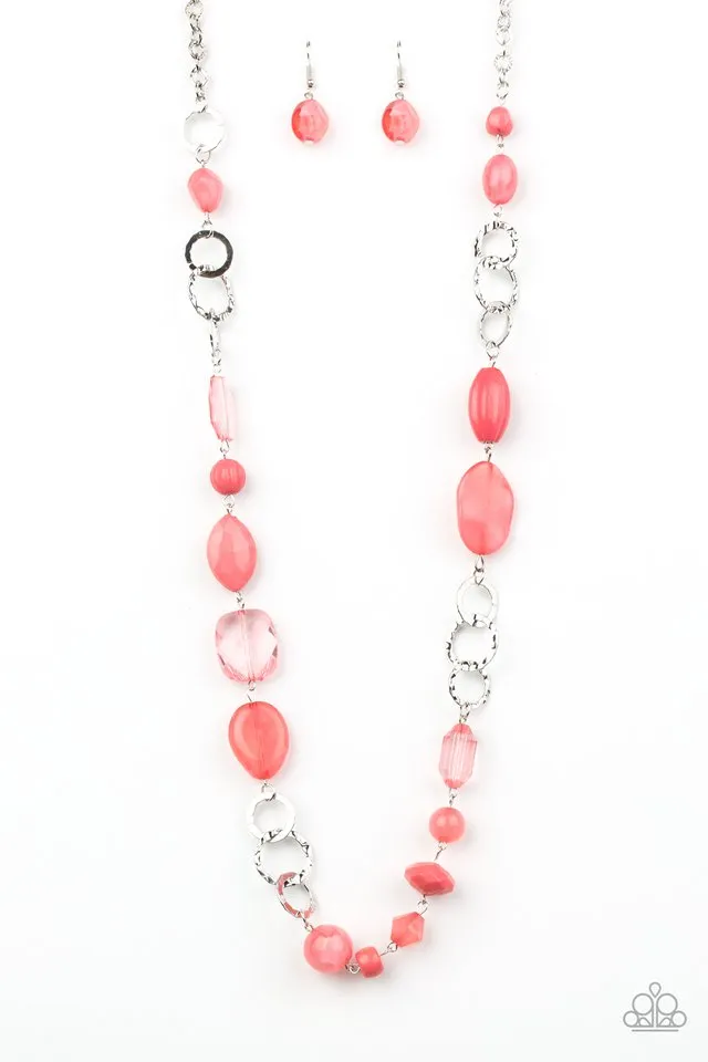 Paparazzi Necklace ~ Prismatic Paradise - Pink