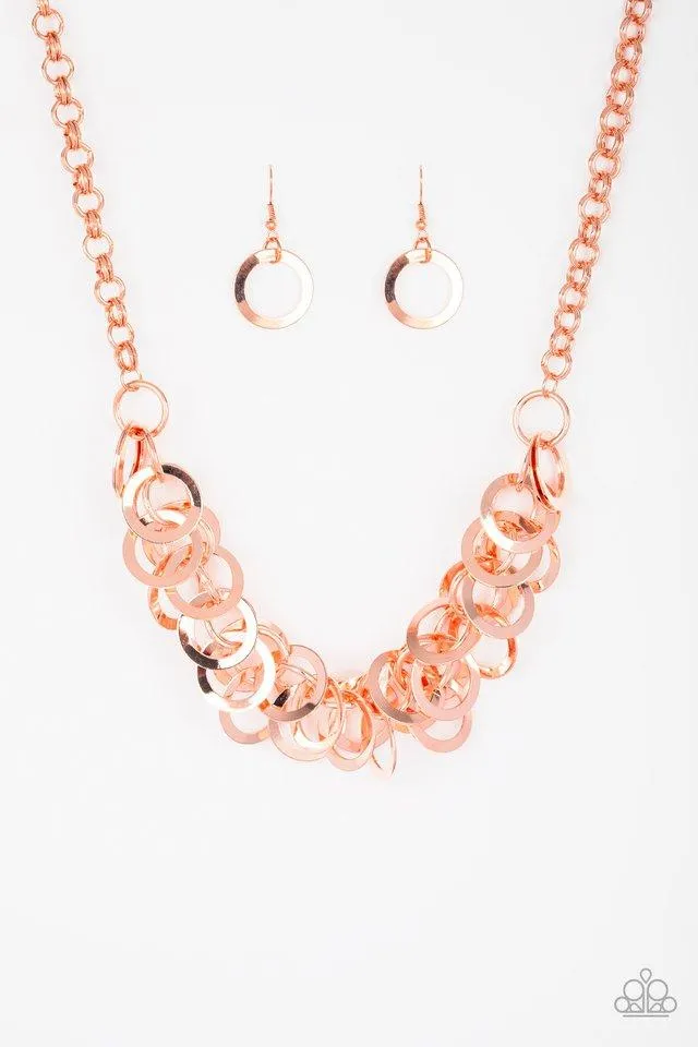 Paparazzi Necklace ~ Ringing In The Bling - Copper