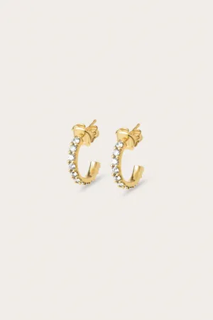 Pavé Diamond Hoops Large