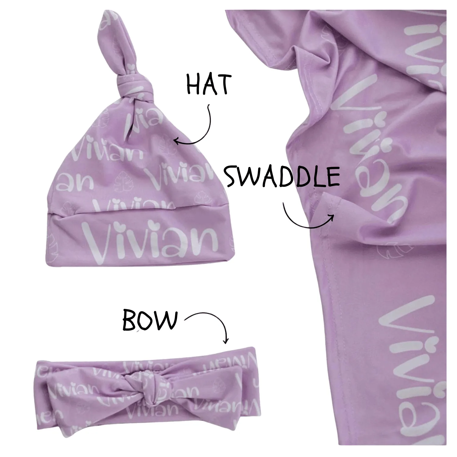 Personalized Swaddle Set