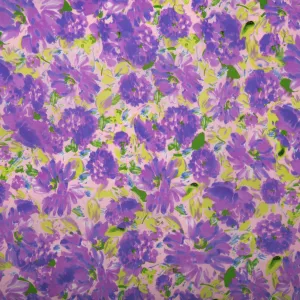 Printed Polyester - KOSHIBO - Daisy - Lilac