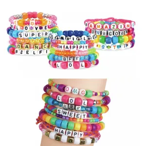 Shimmer N Sparkle ABC Fashion Bead Bracelet