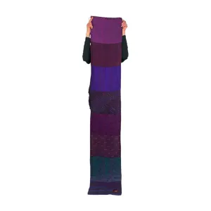 SILK GEORGETTE JACQUARD PATCH SCARF