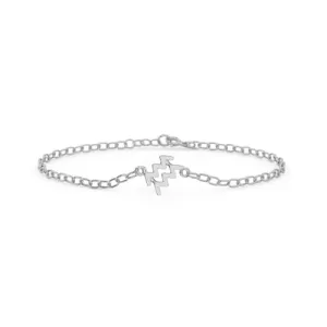 Silver Aquarius Zodiac Bracelet