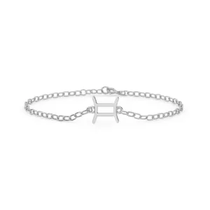 Silver Gemini Zodiac Bracelet