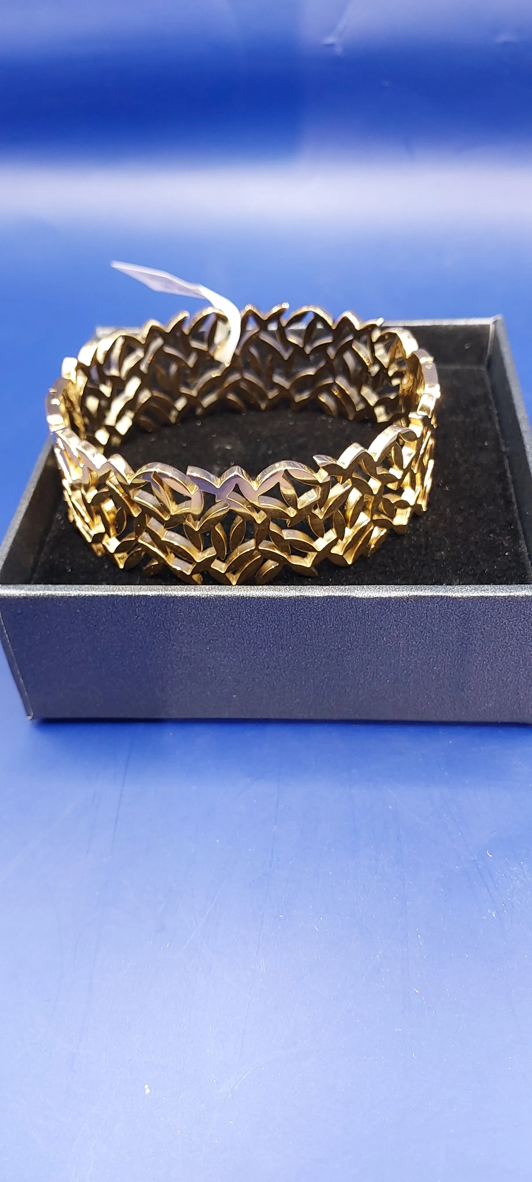 Silvia Silver or Gold Art Deco Bracelets