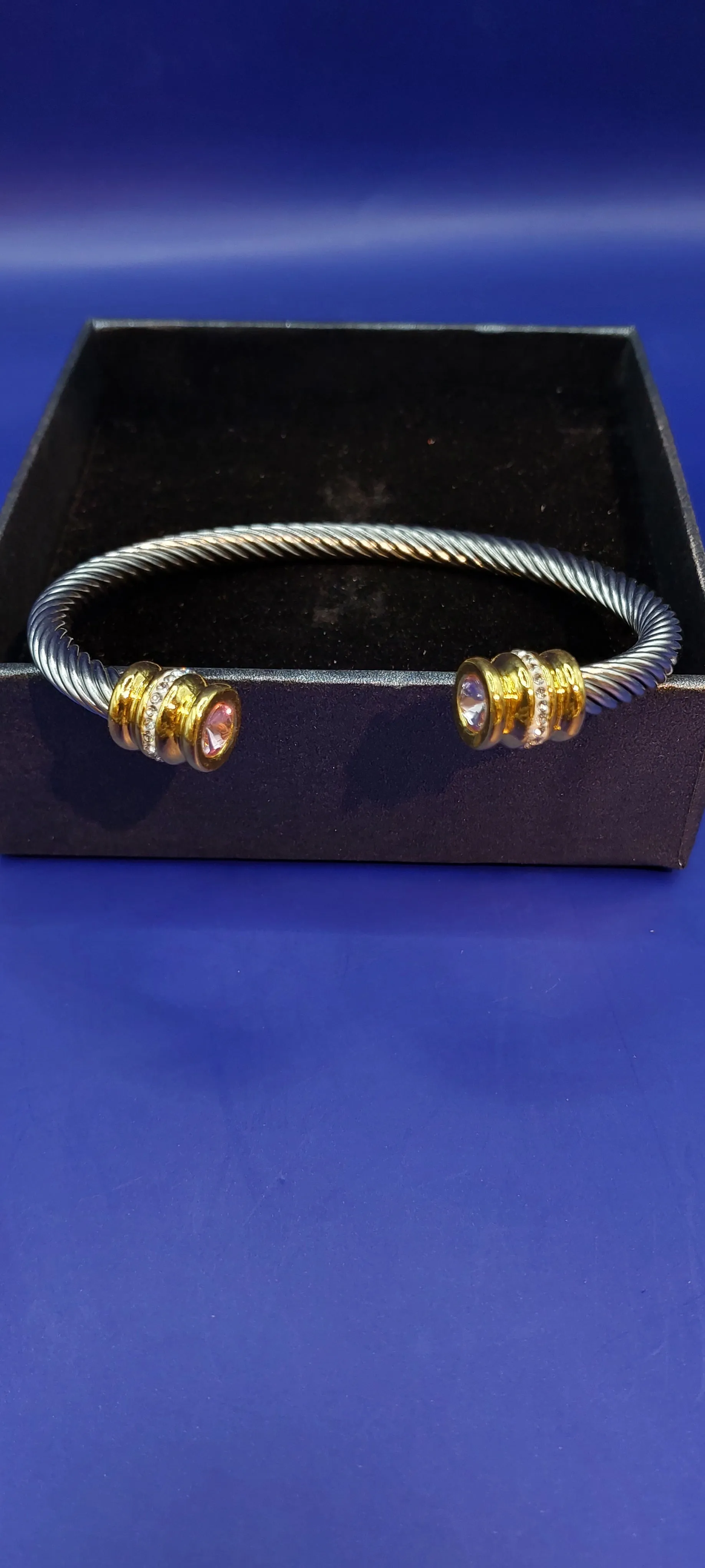 Sofia Silver Bracelets with Pink, Red, Blue, Yellow or Green Gems