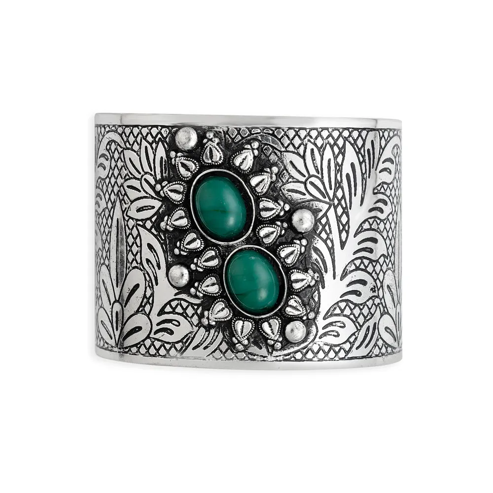 Southwest Chic Silver Cuff Bracelet