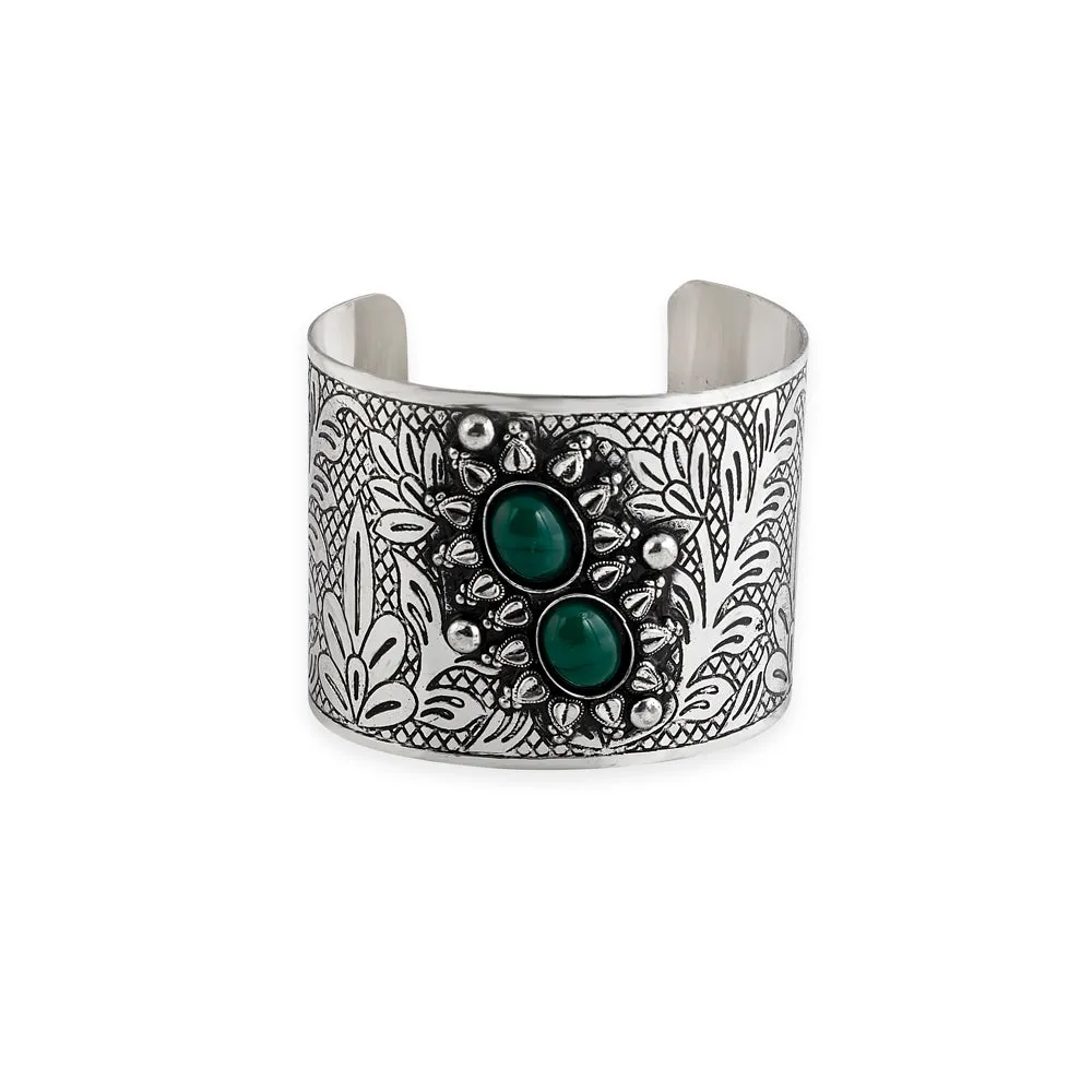 Southwest Chic Silver Cuff Bracelet