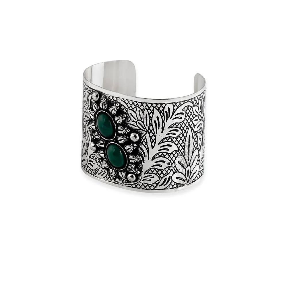 Southwest Chic Silver Cuff Bracelet