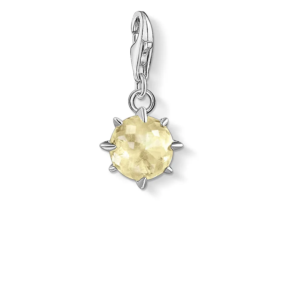 Sterling Silver Thomas Sabo Charm Club November Lemon Quartz