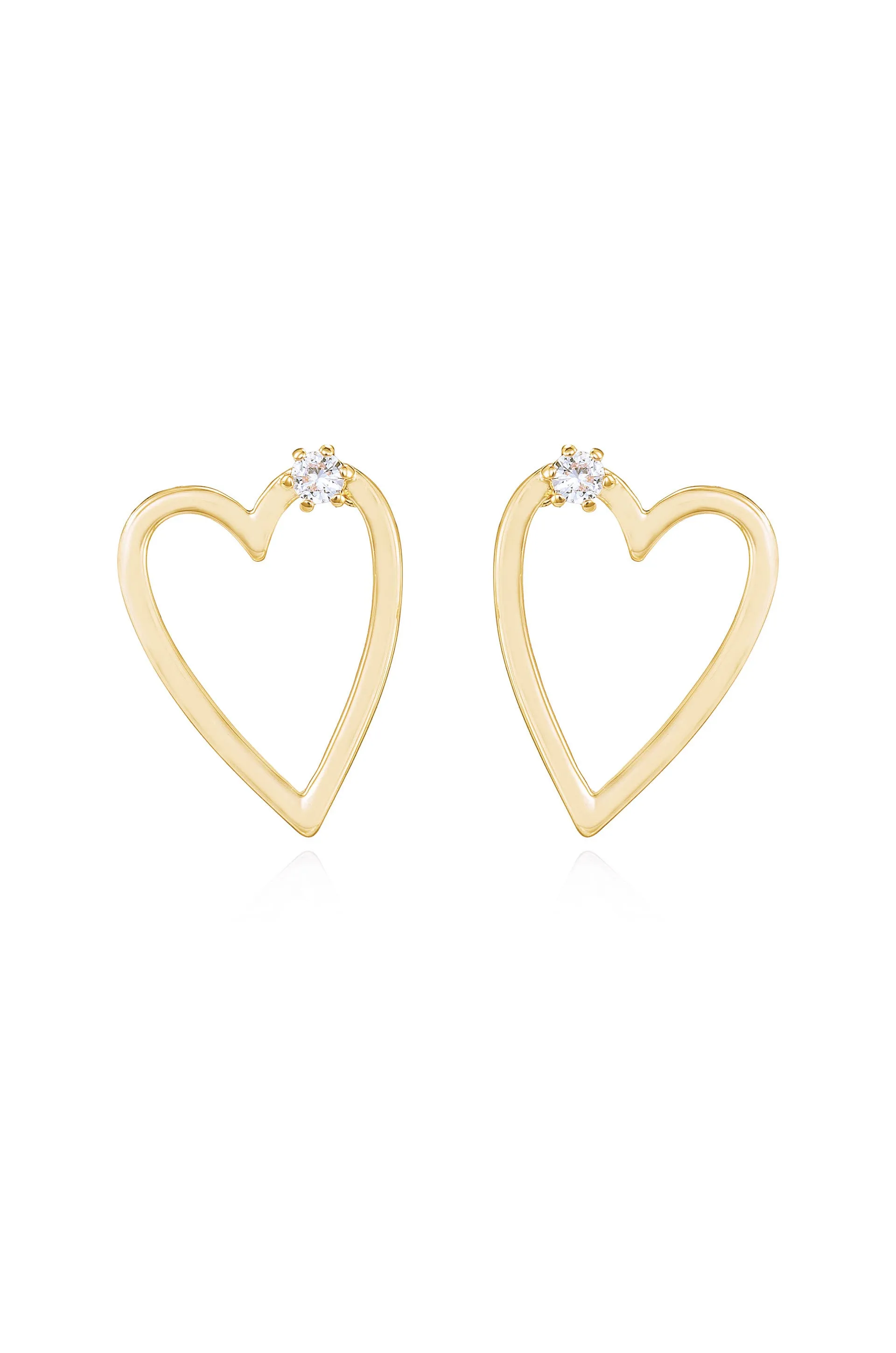 Subtle Love Heart Earrings