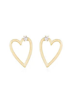 Subtle Love Heart Earrings