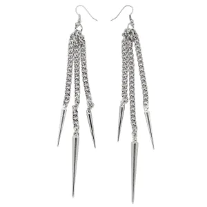 Switchblade Stiletto | Chain Spike Earrings