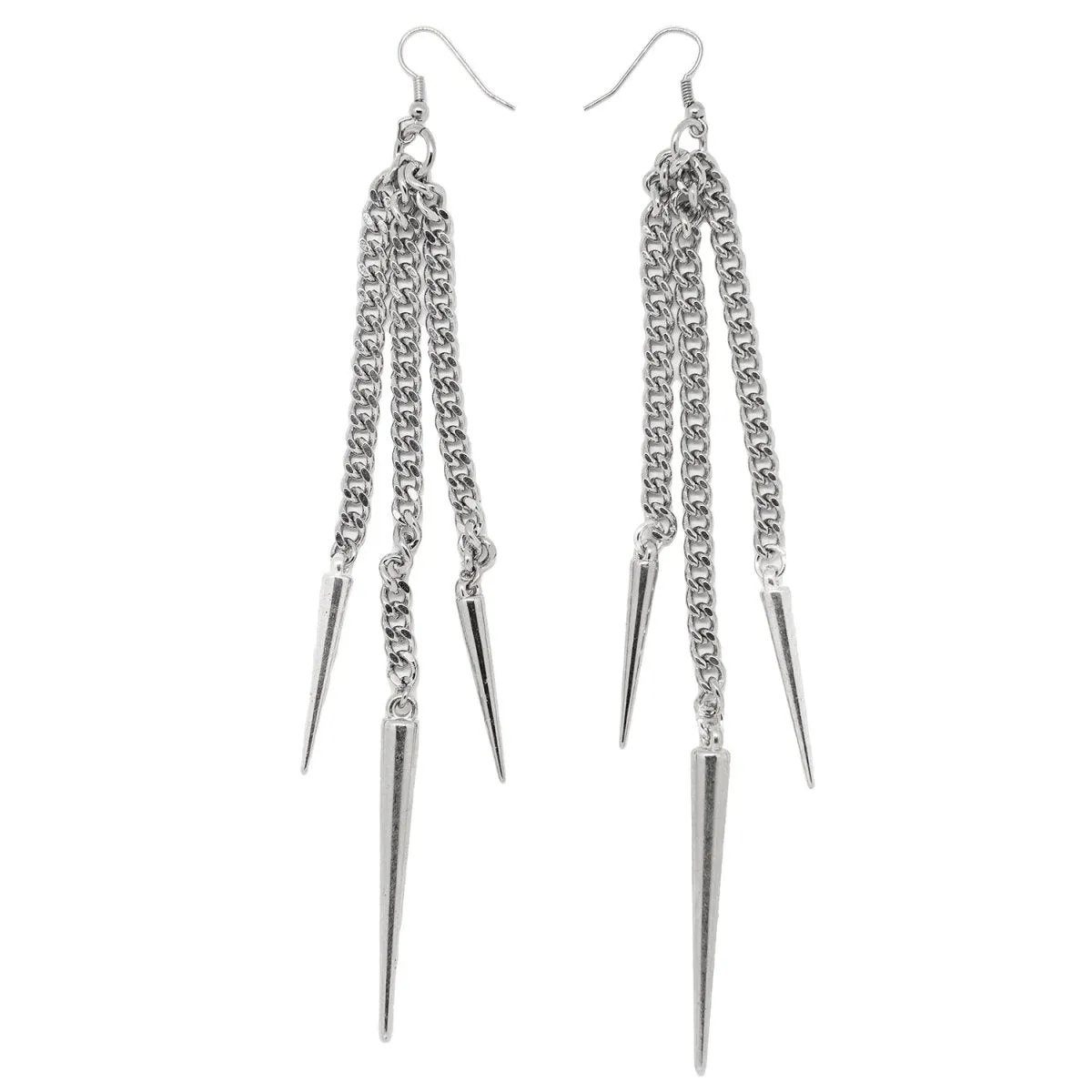 Switchblade Stiletto | Chain Spike Earrings