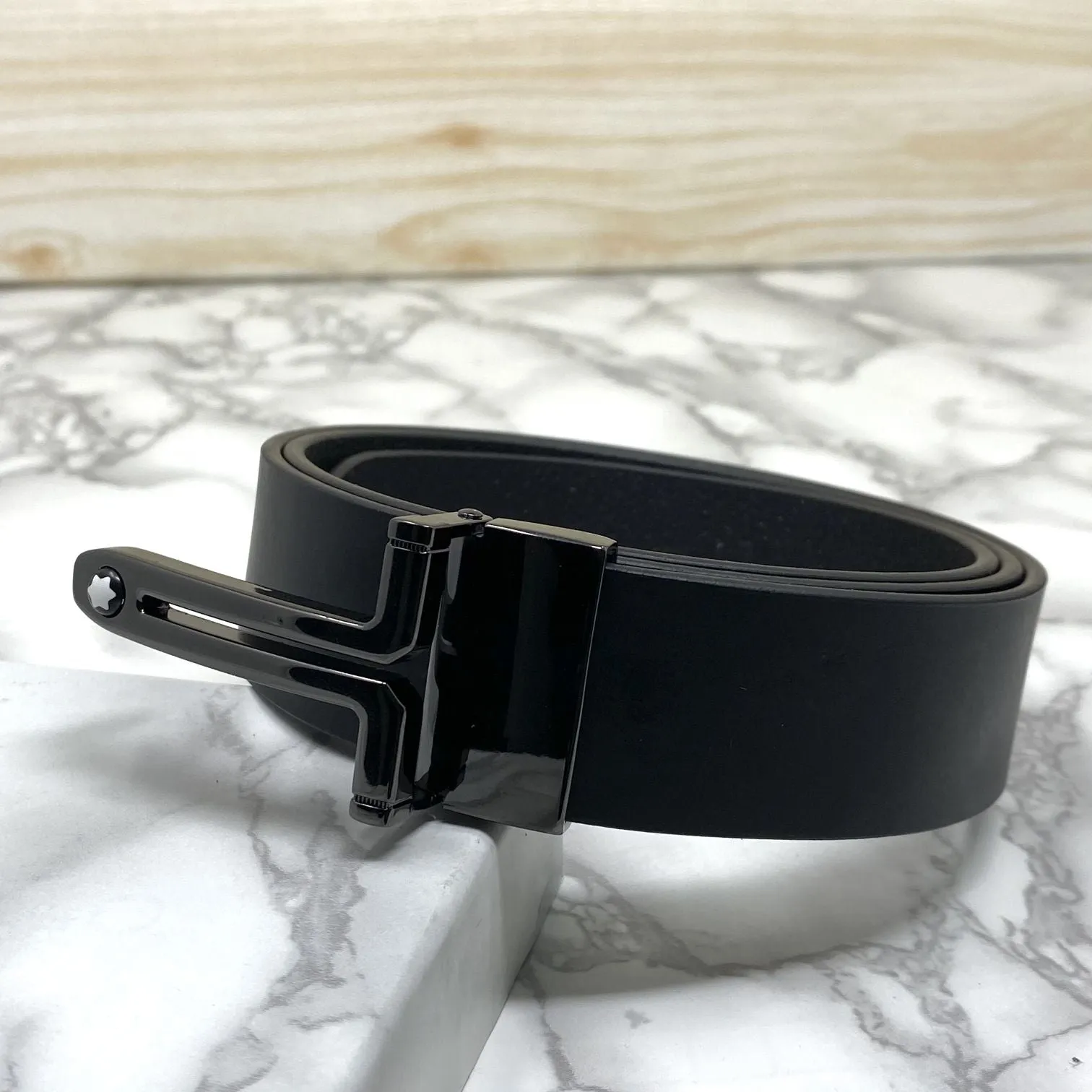 T-Shape Formal and Casual Leather Strap Belt-JonasParamount