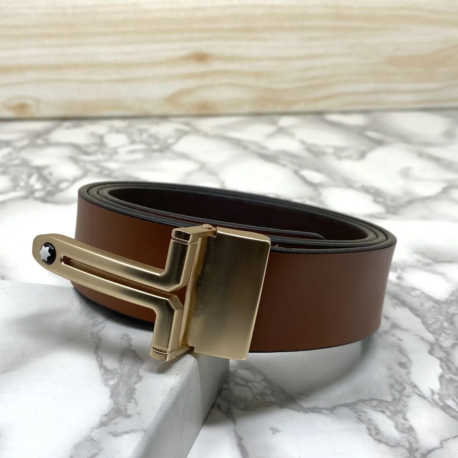 T-Shape Formal and Casual Leather Strap Belt-JonasParamount