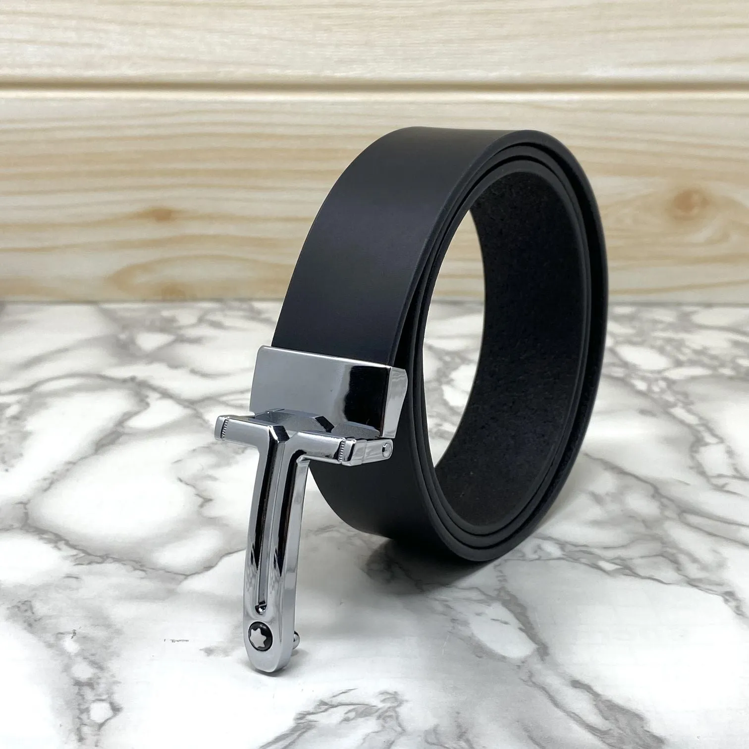 T-Shape Formal and Casual Leather Strap Belt-JonasParamount