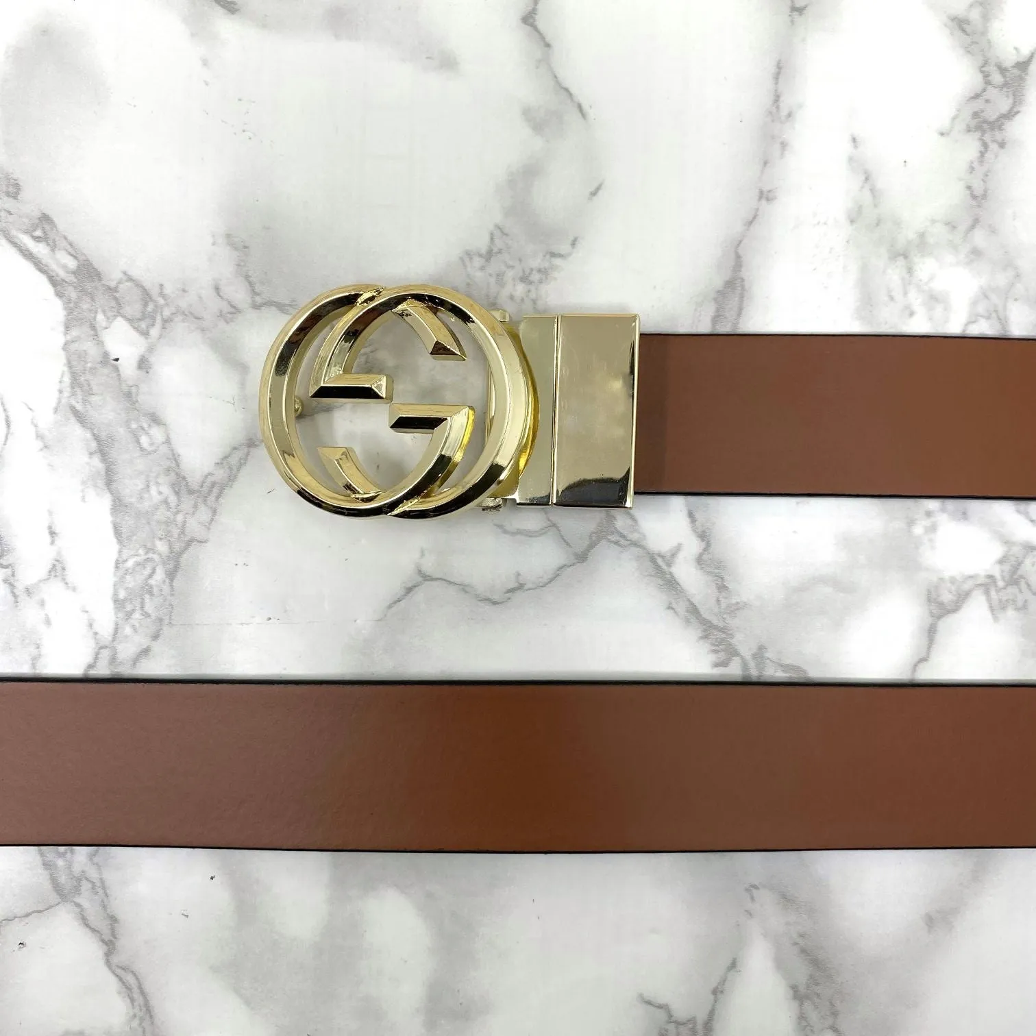 Trendy Round Leather Strap Belt For Men-JonasParamount