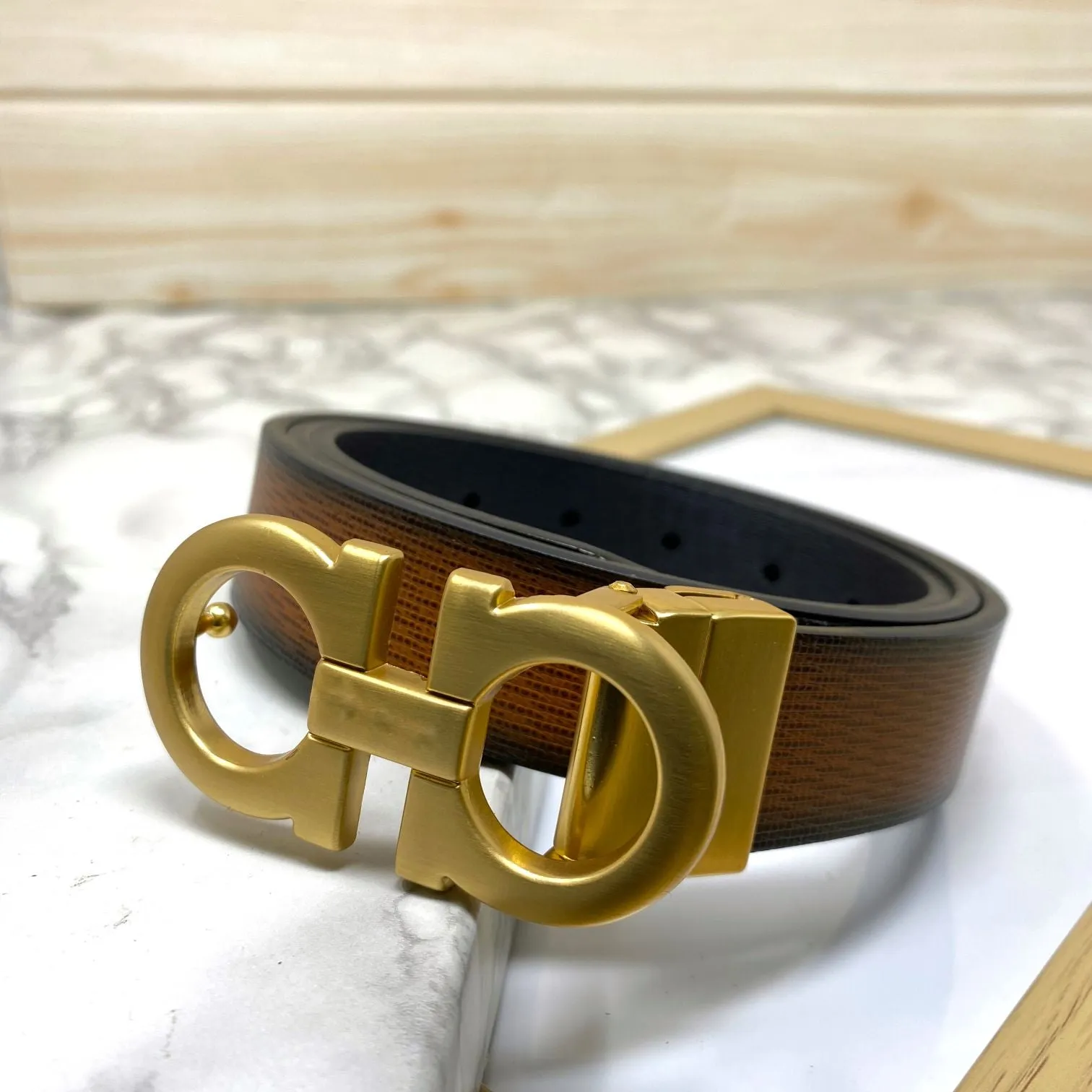 Trendy Small Design Reversible Strap Belt For Men-JonasParamount