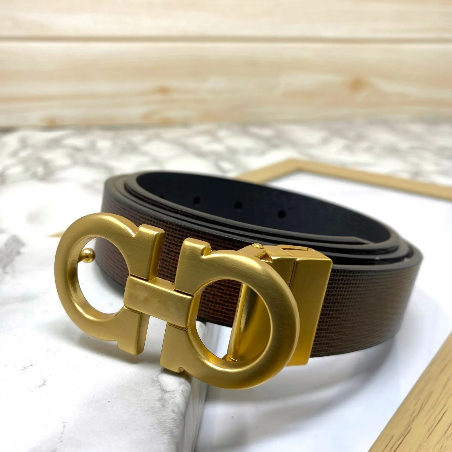 Trendy Small Design Reversible Strap Belt For Men-JonasParamount