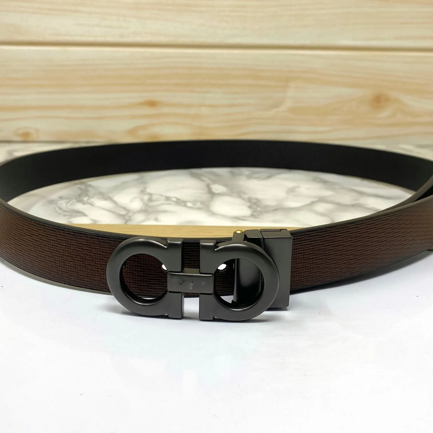 Trendy Small Design Reversible Strap Belt For Men-JonasParamount