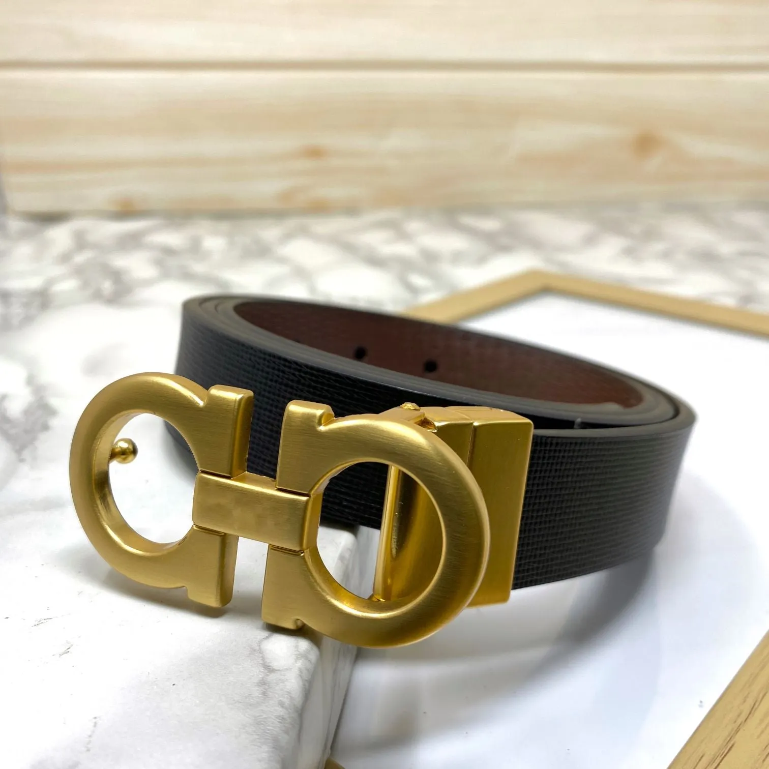 Trendy Small Design Reversible Strap Belt For Men-JonasParamount