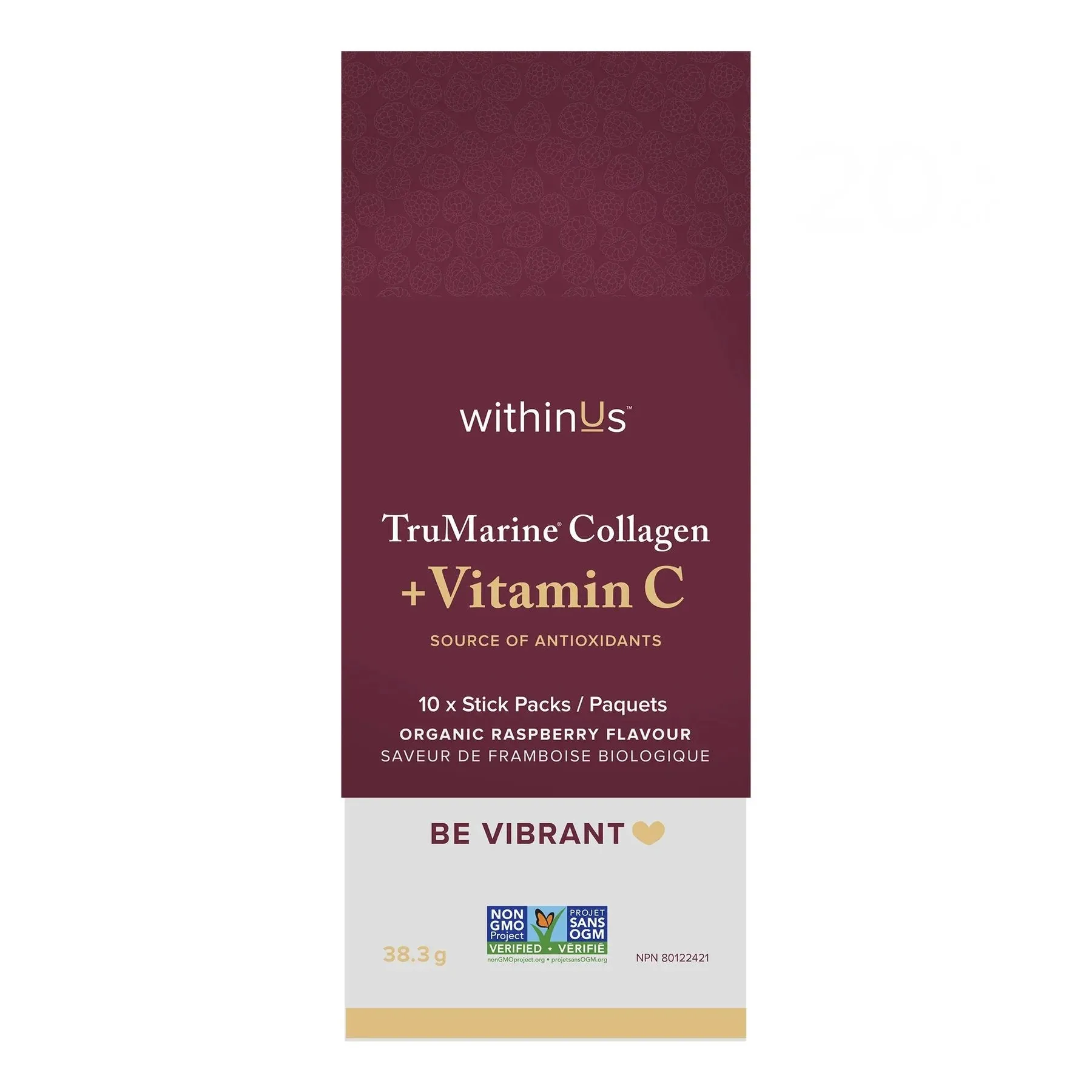 TruMarine® Collagen   Vitamin C Box - 10 Stick Packs