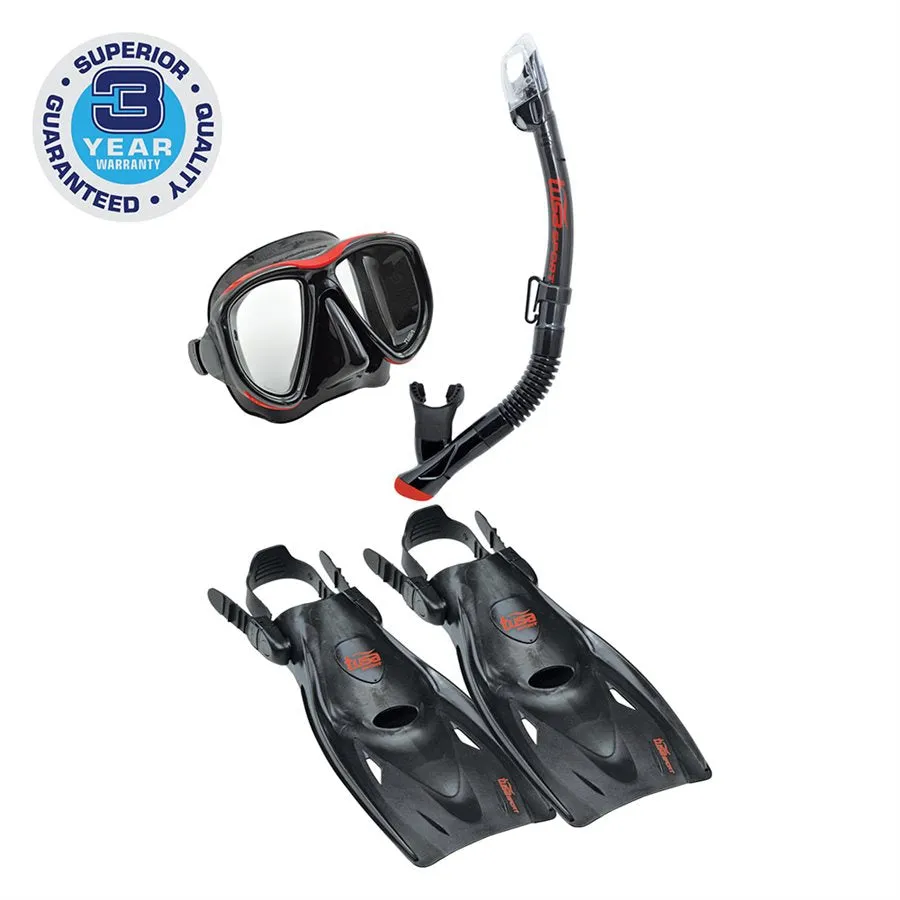 TUSA Powerview Mask and Dry Snorkel Pack