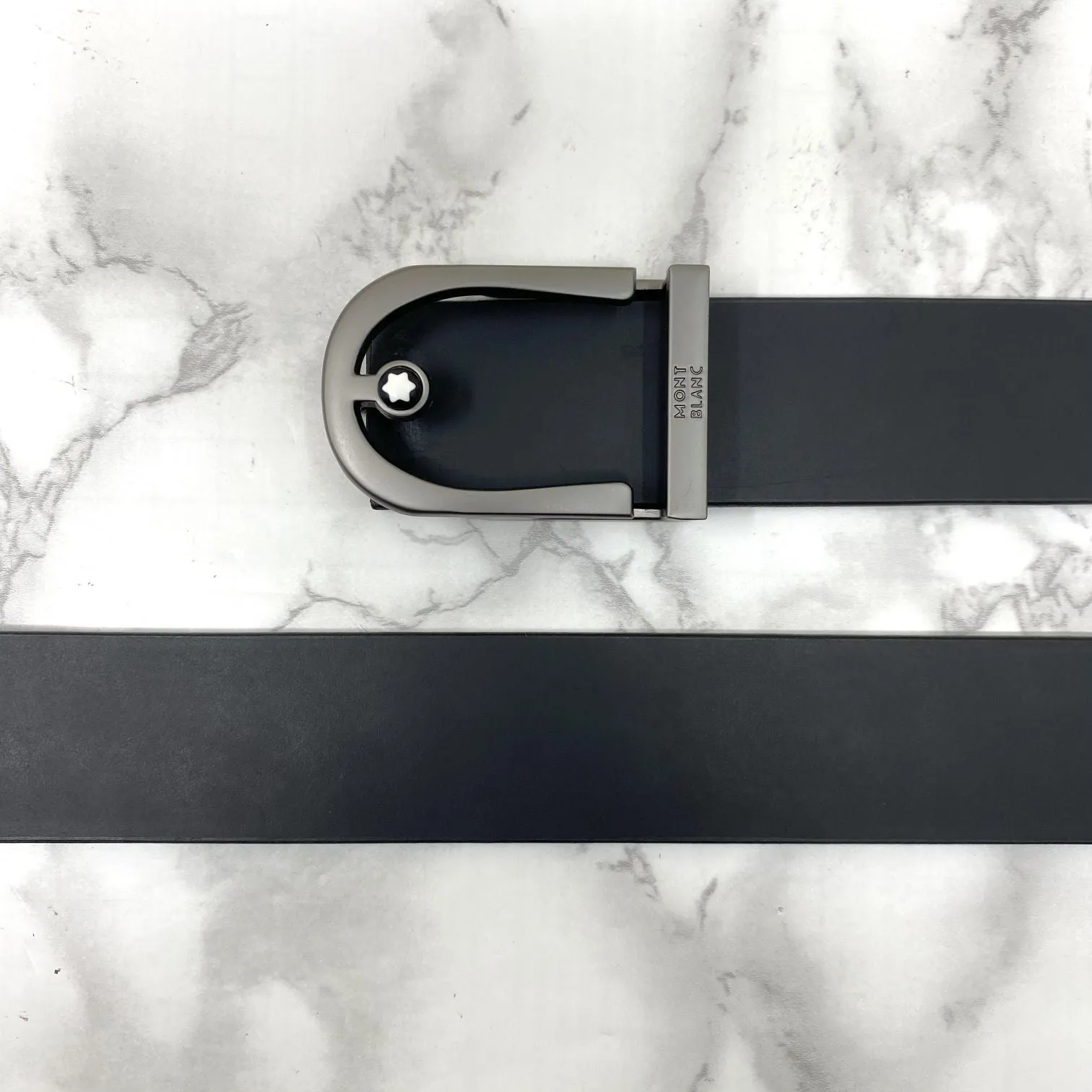 U-Shape Signature Formal Leather Strap Belt-JonasParamount