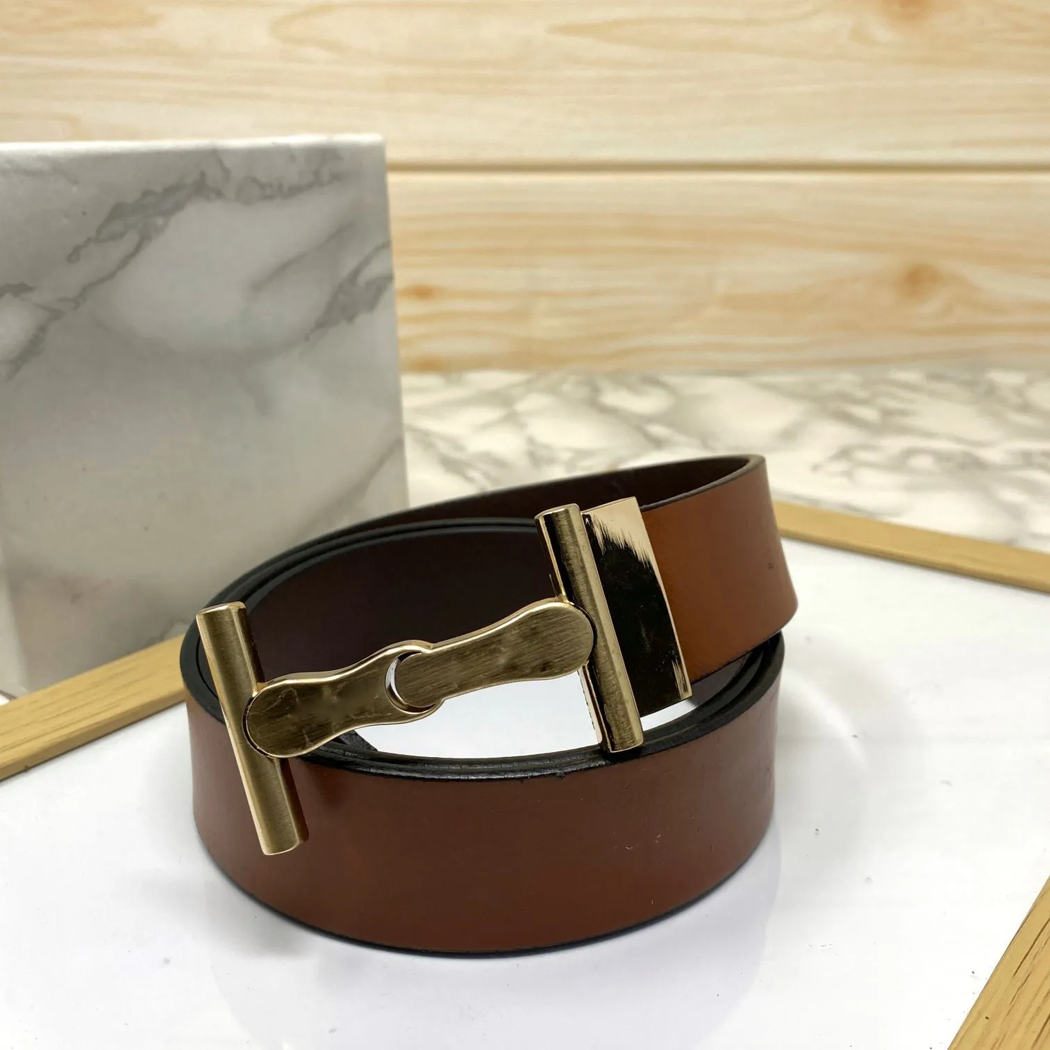 Vintage Design Leather Strap Belt-JonasParamount