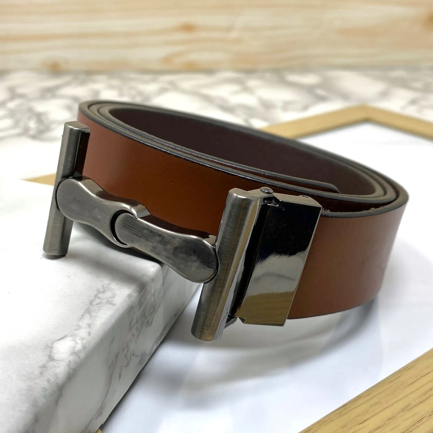 Vintage Design Leather Strap Belt-JonasParamount