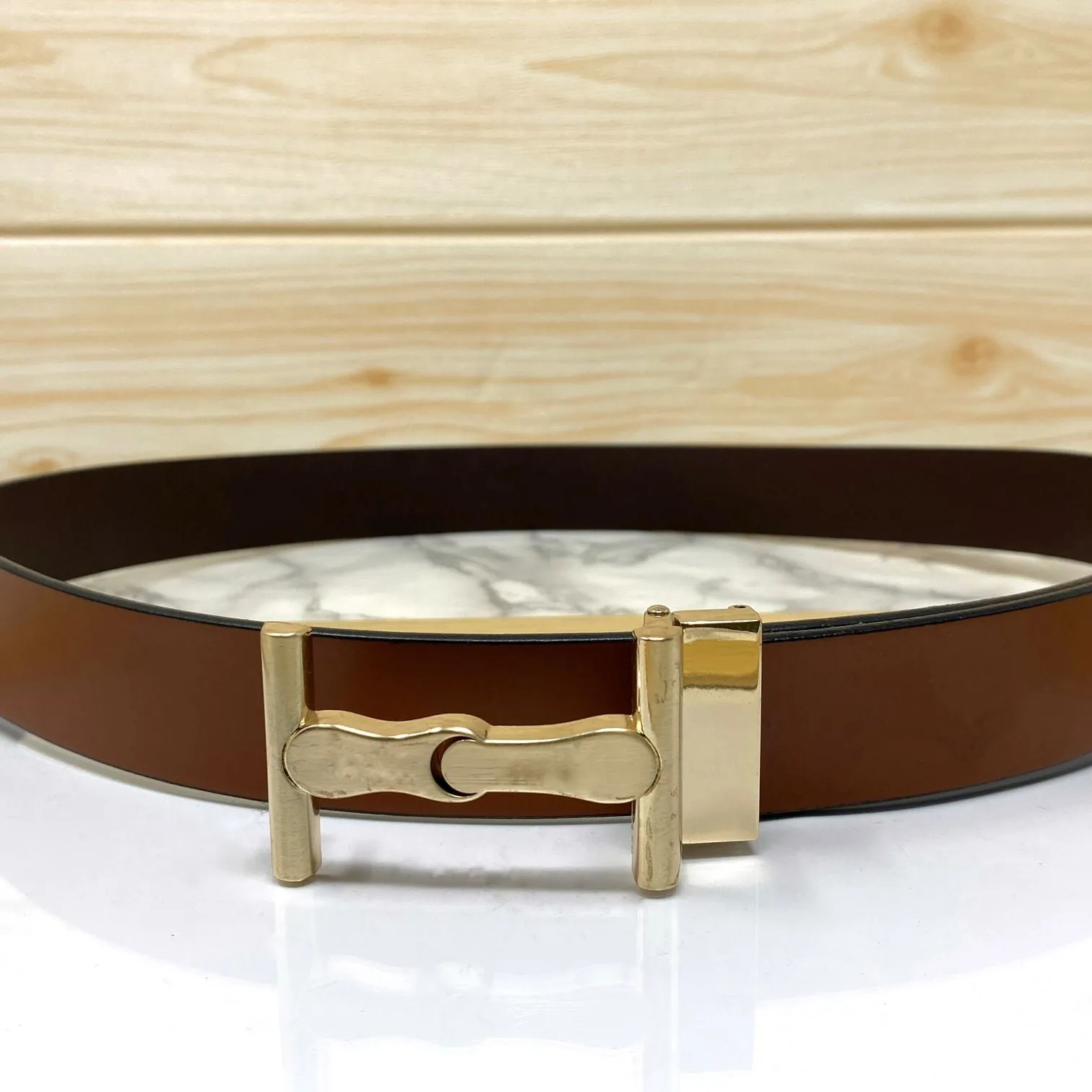 Vintage Design Leather Strap Belt-JonasParamount