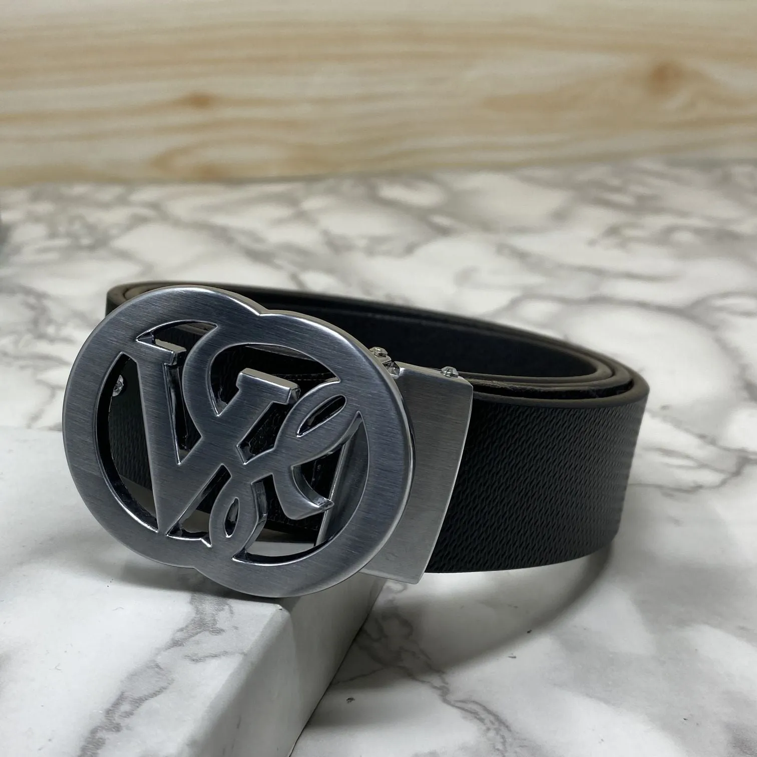 VSL Round Pin Buckle With Leather Strap-JonasParamount