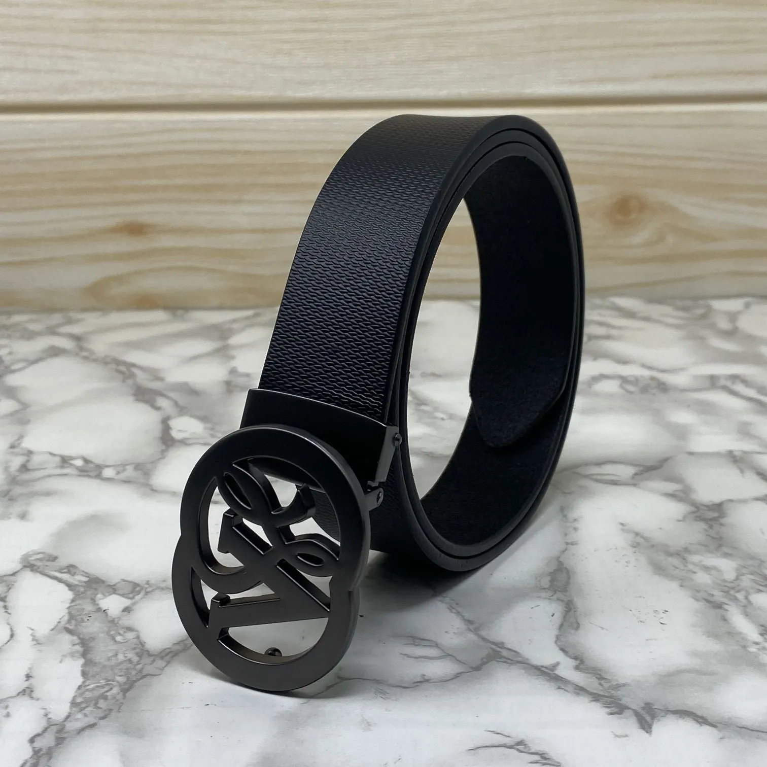 VSL Round Pin Buckle With Leather Strap-JonasParamount