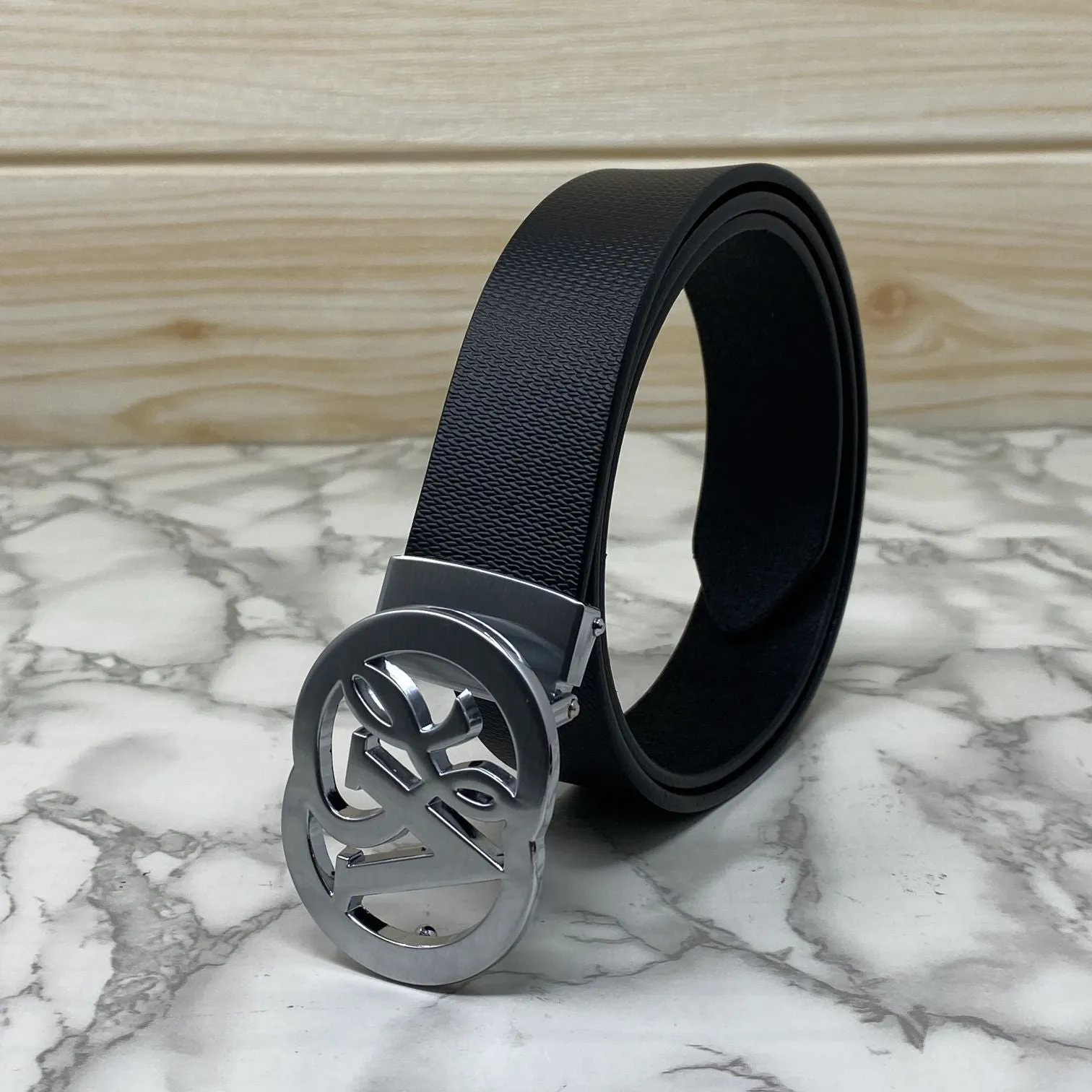 VSL Round Pin Buckle With Leather Strap-JonasParamount