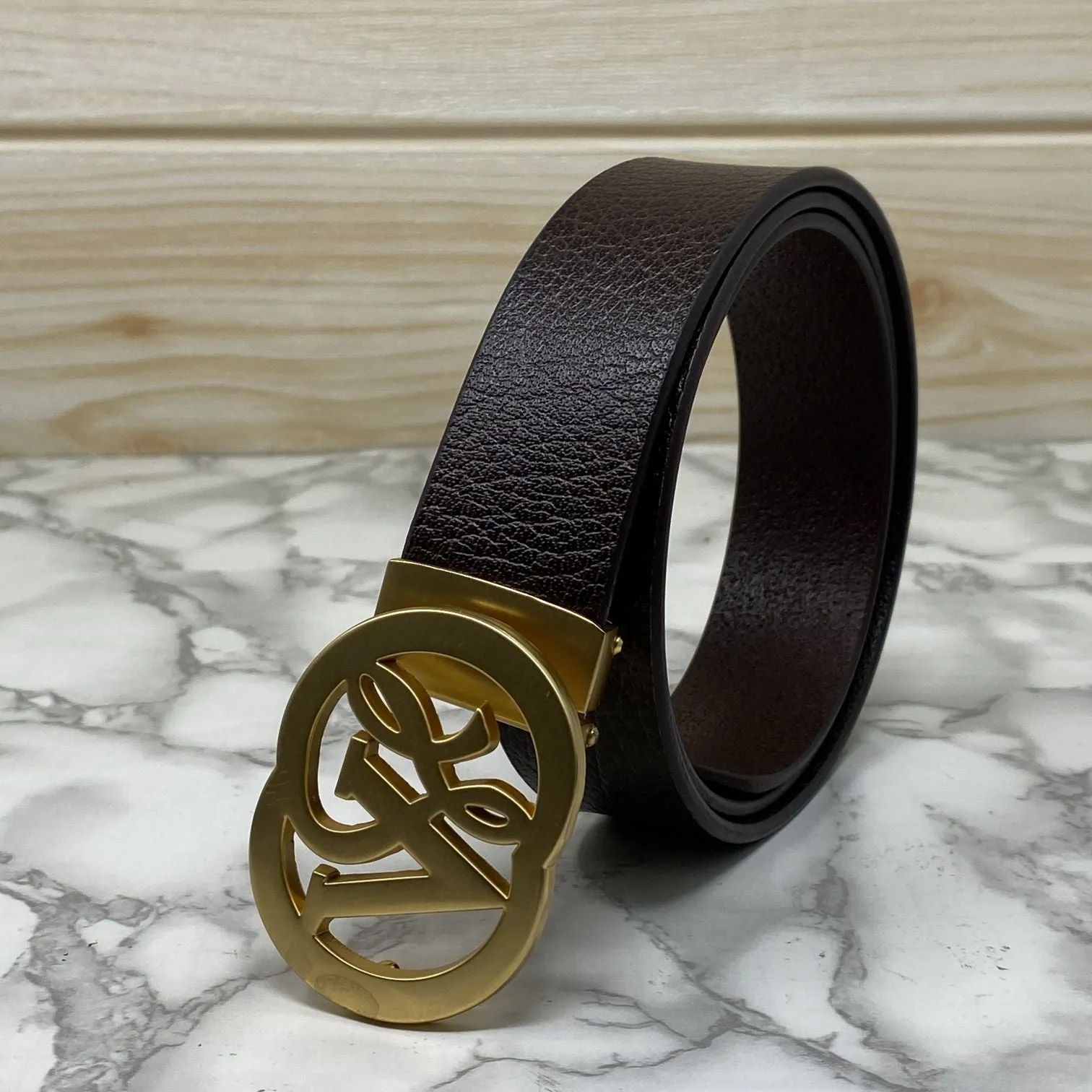 VSL Round Pin Buckle With Leather Strap-JonasParamount