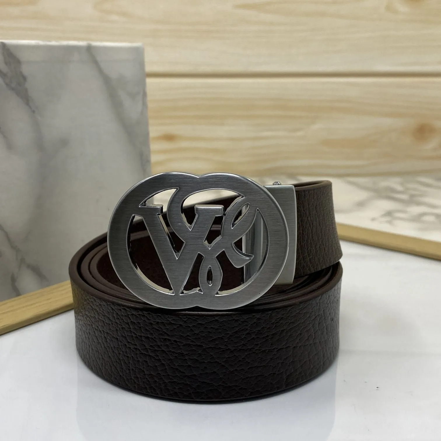 VSL Round Pin Buckle With Leather Strap-JonasParamount