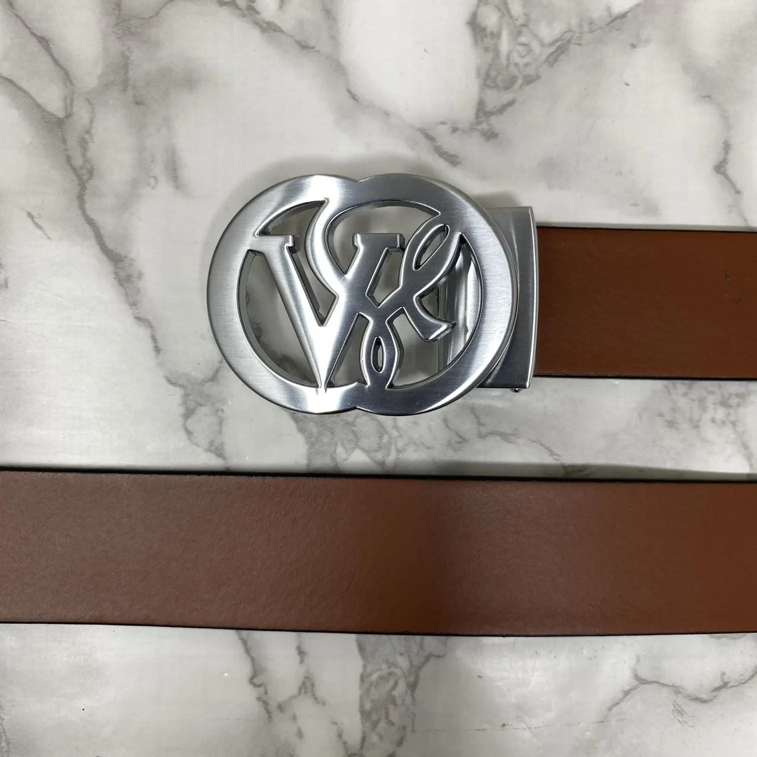 VSL Round Pin Buckle With Leather Strap-JonasParamount