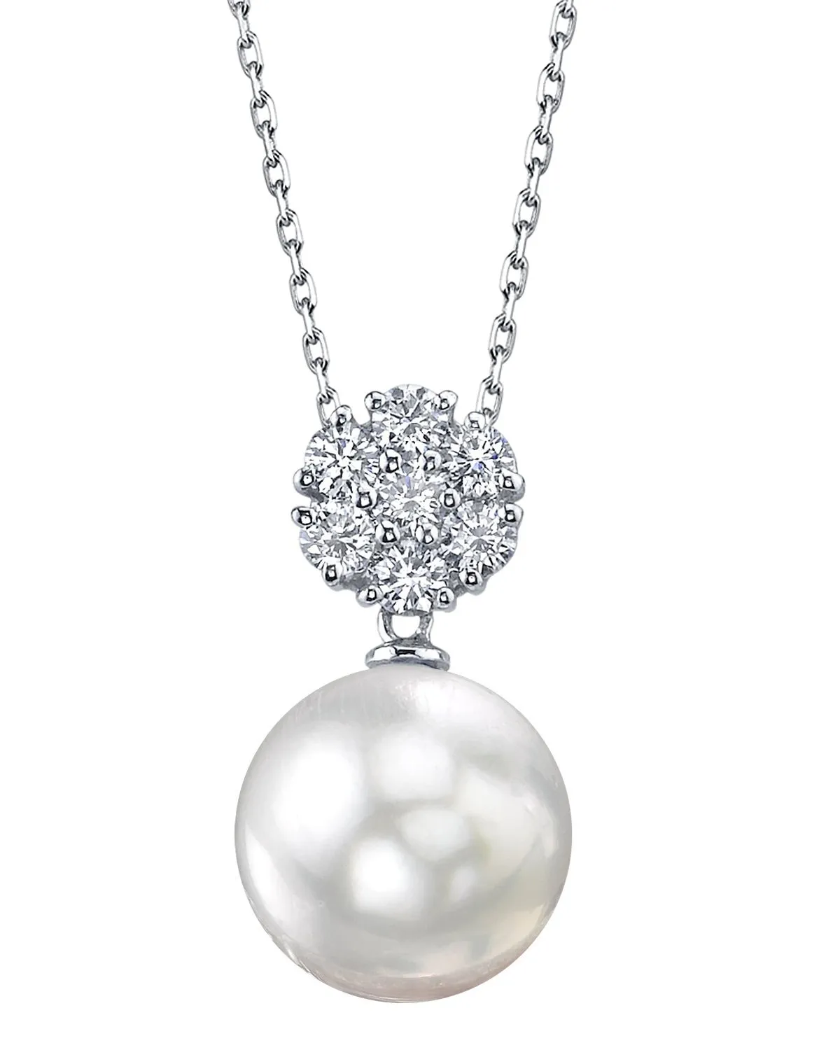 White South Sea Pearl & Diamond Prestige Pendant