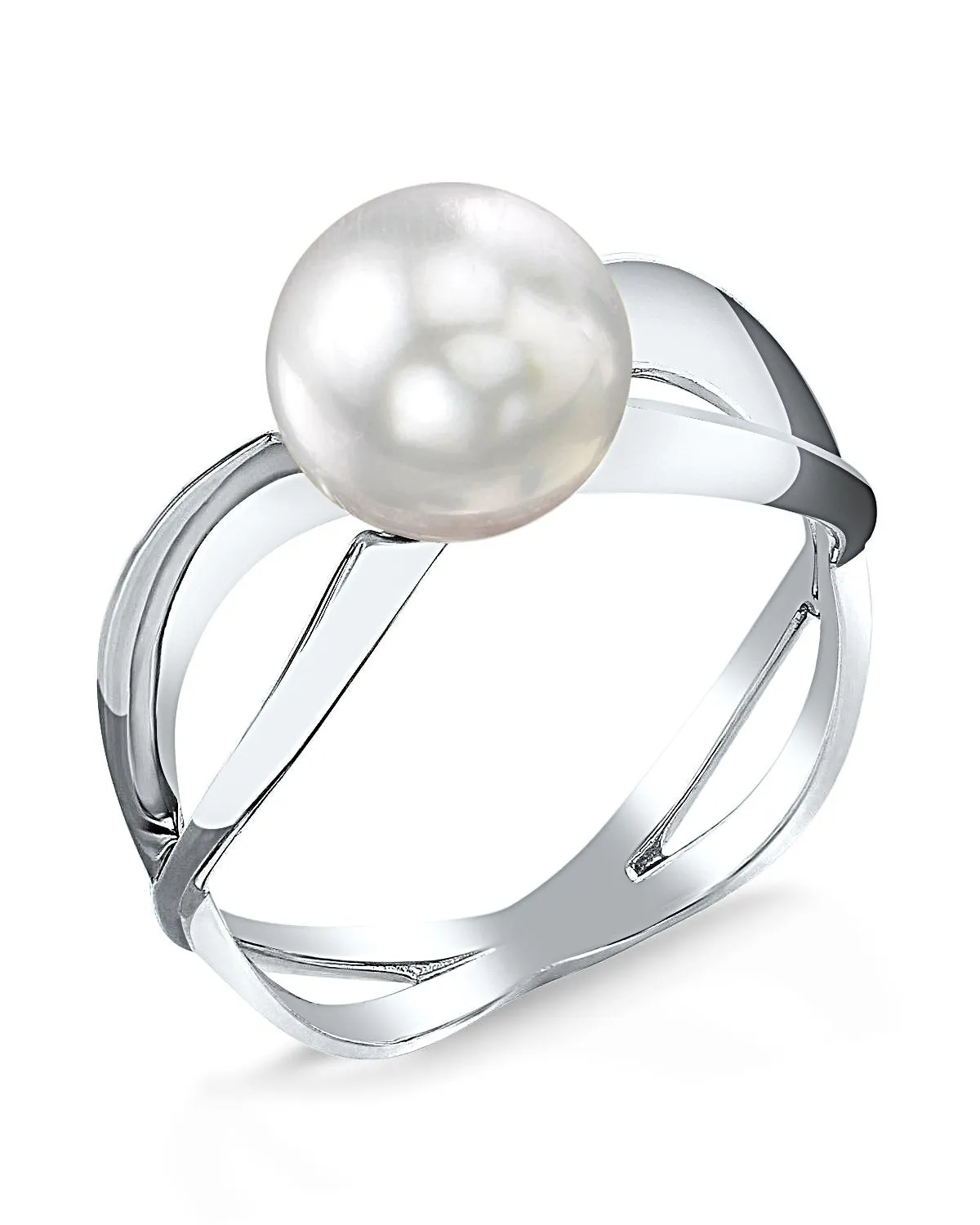 White South Sea Pearl Lana Solitaire Ring