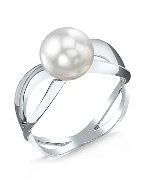 White South Sea Pearl Lana Solitaire Ring